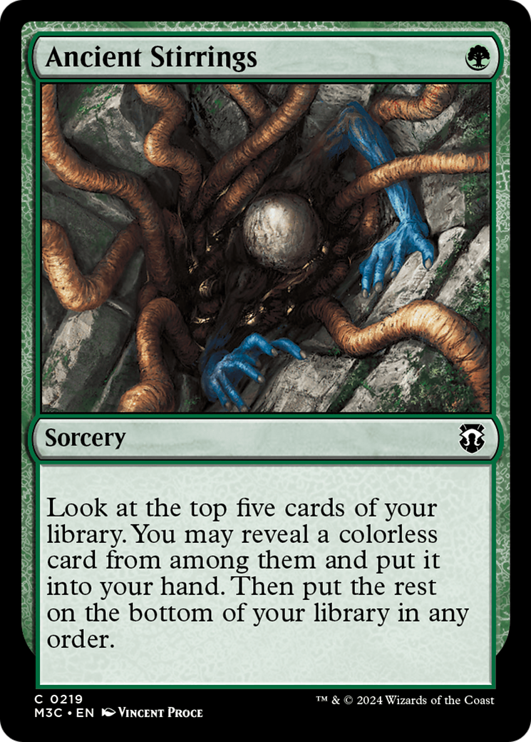 Ancient Stirrings (Ripple Foil) [Modern Horizons 3 Commander] | Good Games Cannington