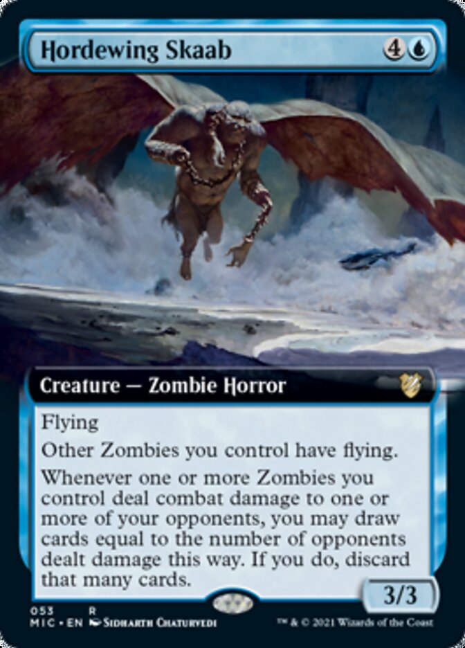 Hordewing Skaab (Extended Art) [Innistrad: Midnight Hunt Commander] | Good Games Cannington