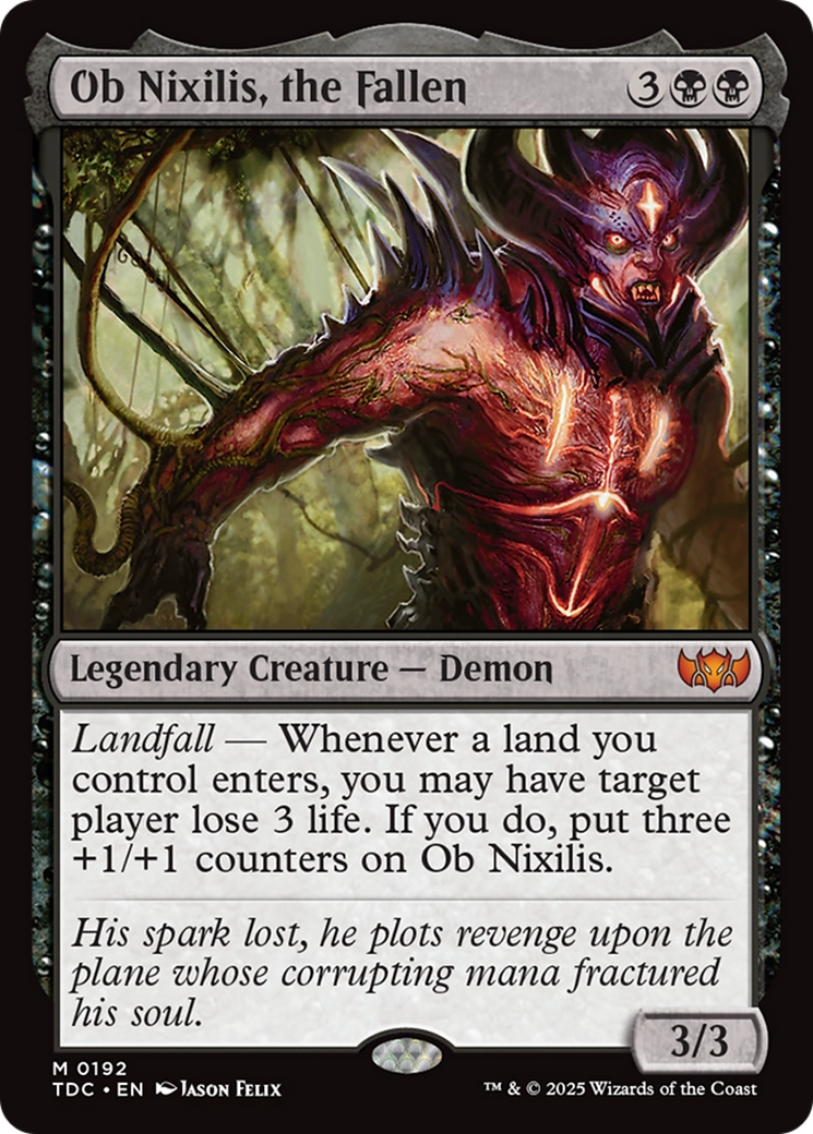 Ob Nixilis, the Fallen [Tarkir: Dragonstorm Commander] | Good Games Cannington