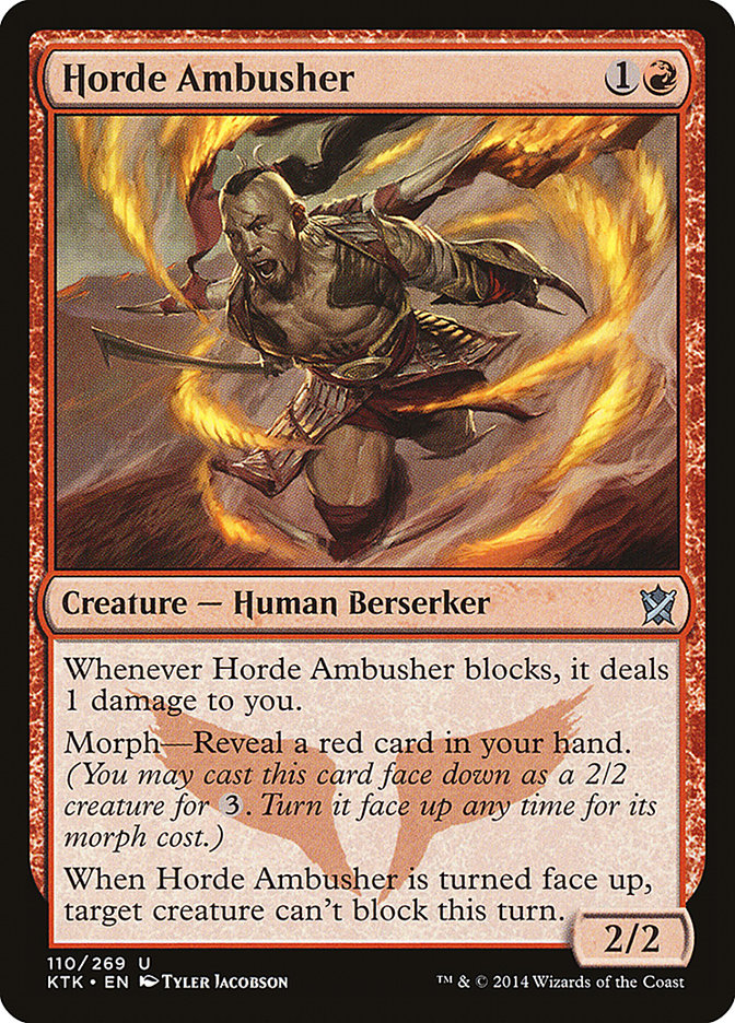 Horde Ambusher 110 (Khans of Tarkir)  | Good Games Cannington