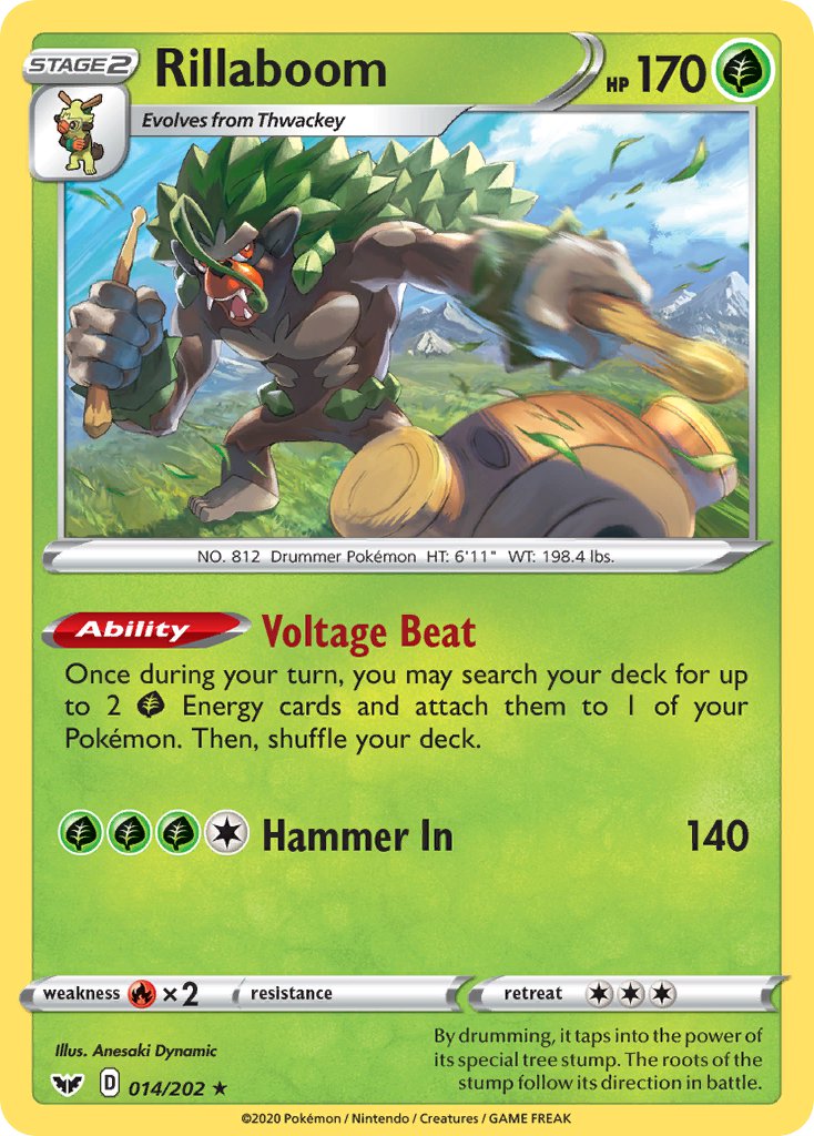 Rillaboom (014/202) (Theme Deck Exclusive) [Sword & Shield: Base Set] | Good Games Cannington