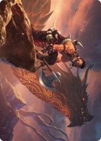 Dragonkin Berserker Art Card [Kaldheim Art Series] | Good Games Cannington