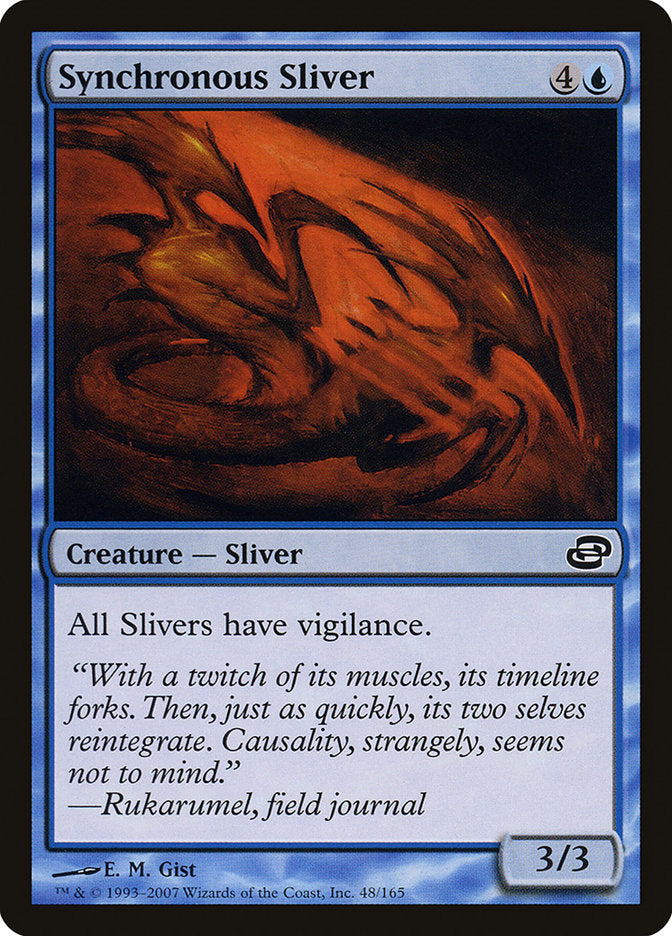 Synchronous Sliver 48/165 (Planar Chaos)  - Foil | Good Games Cannington