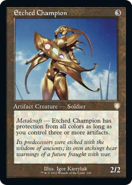 Etched Champion Retro Frame 140/40 (Commander: The Brothers' War)  | Good Games Cannington