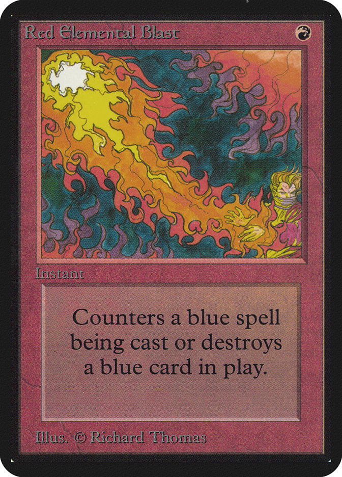 Red Elemental Blast [Alpha Edition] | Good Games Cannington