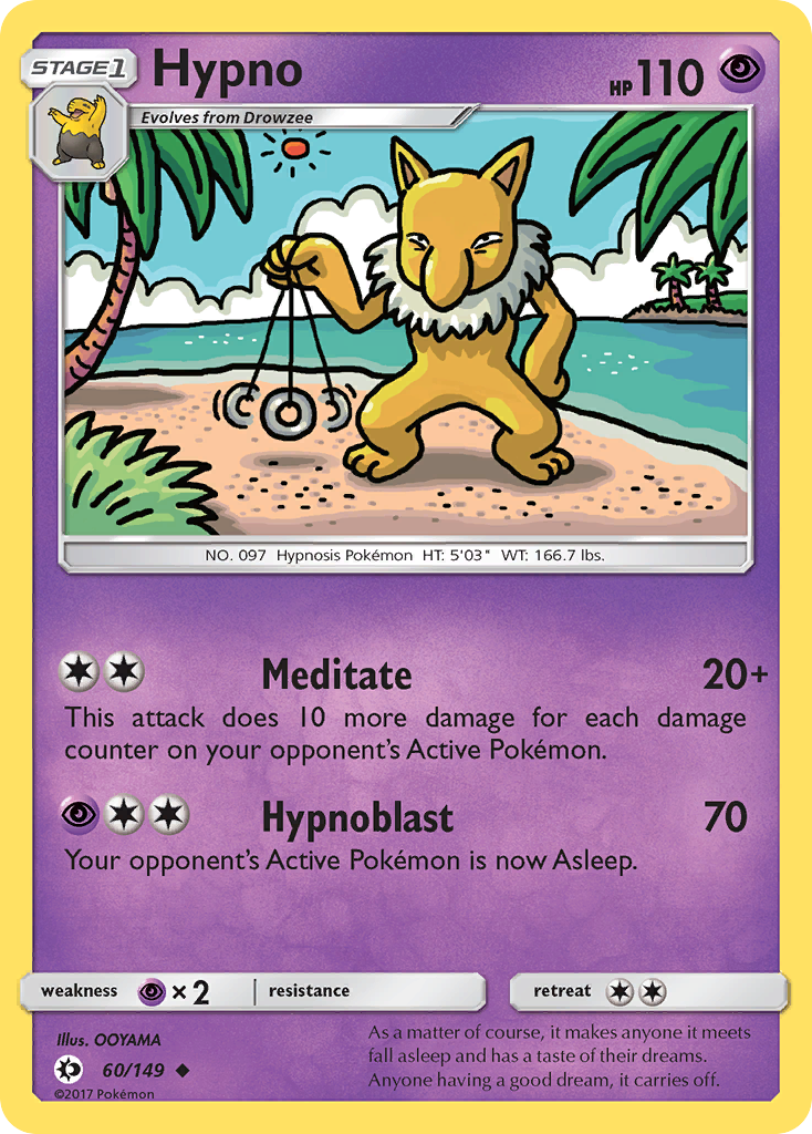 Hypno (60/149) [Sun & Moon: Base Set] | Good Games Cannington