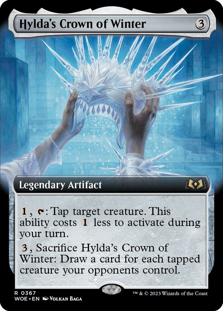 Hyldas Crown of Winter Extended Art 367 (Wilds of Eldraine)  | Good Games Cannington