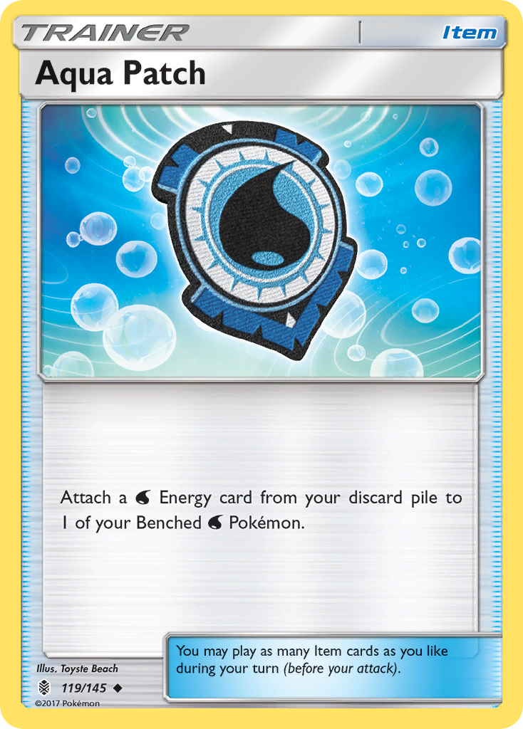 Aqua Patch (119/145) [Sun & Moon: Guardians Rising] | Good Games Cannington