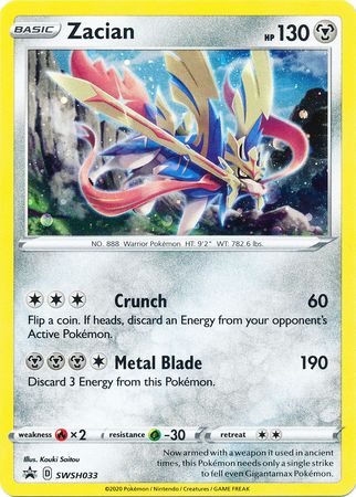 Zacian (SWSH033) [Sword & Shield: Black Star Promos] | Good Games Cannington