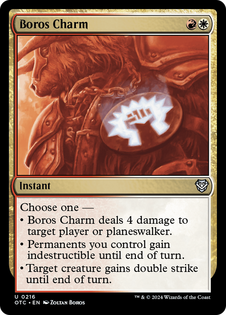 Boros Charm [Outlaws of Thunder Junction Commander] | Good Games Cannington