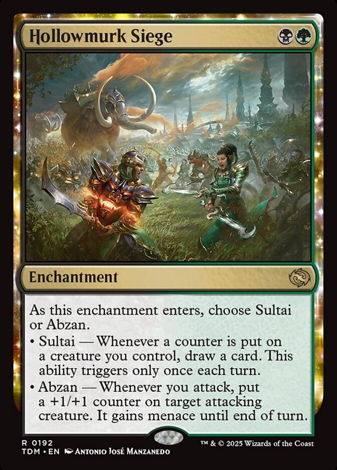 Hollowmurk Siege 192 (Tarkir: Dragonstorm)  - Foil | Good Games Cannington