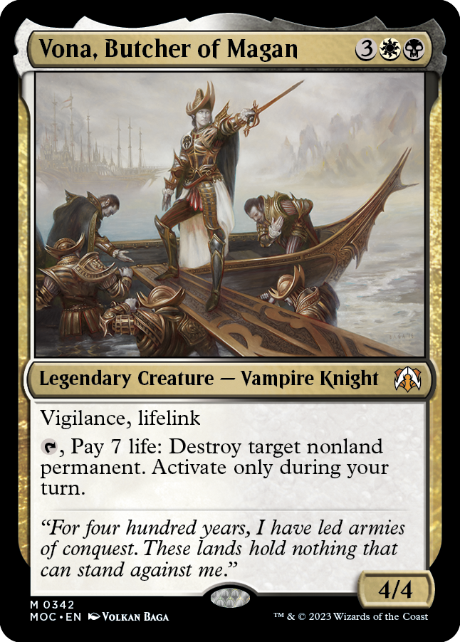 Vona, Butcher of Magan [March of the Machine Commander] | Good Games Cannington