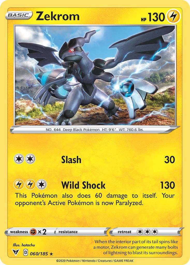 Zekrom (060/185) (Cosmos Holo) [Sword & Shield: Black Star Promos] | Good Games Cannington