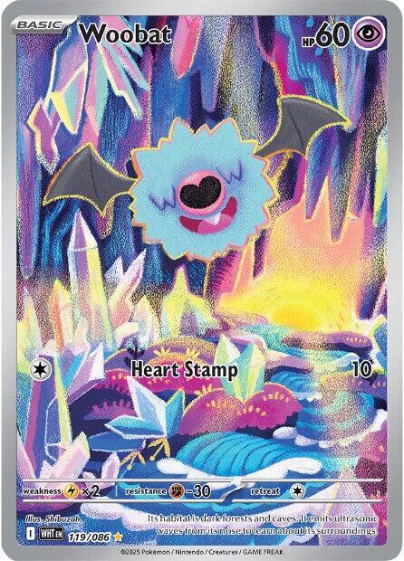 Woobat 119/086 (SV: White Flare)  - Holofoil | Good Games Cannington