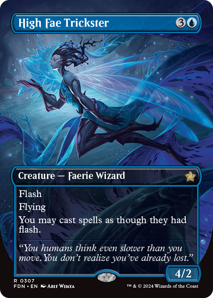 High Fae Trickster (Borderless) [Foundations] | Good Games Cannington