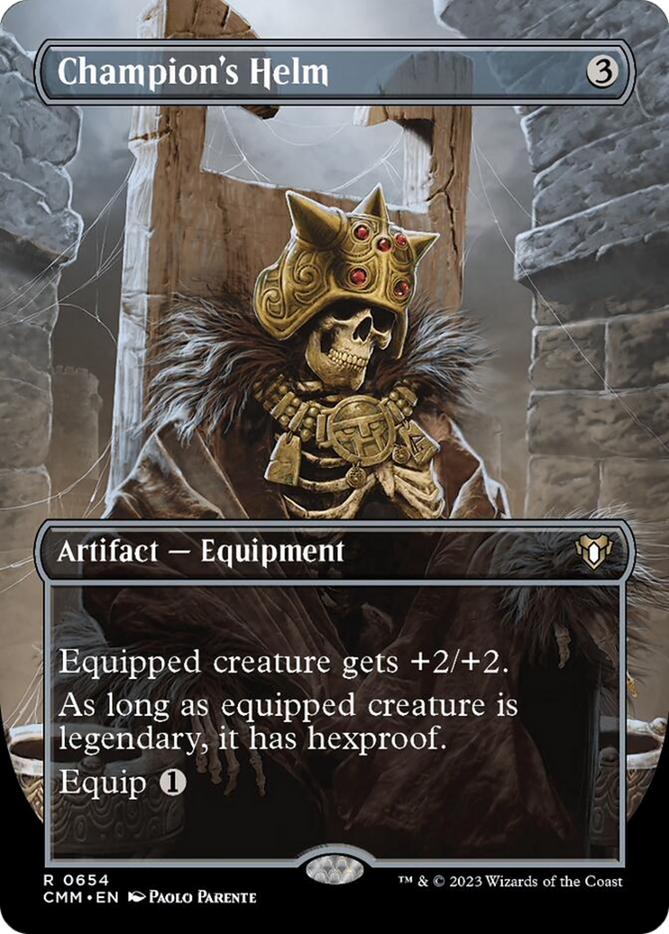 Champion's Helm (Borderless Alternate Art) [Commander Masters] | Good Games Cannington