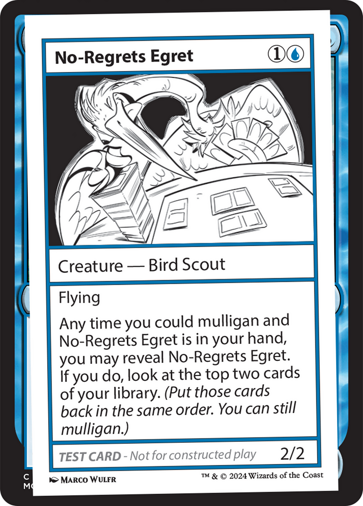 No-Regrets Egret [Mystery Booster 2 Playtest Cards] | Good Games Cannington