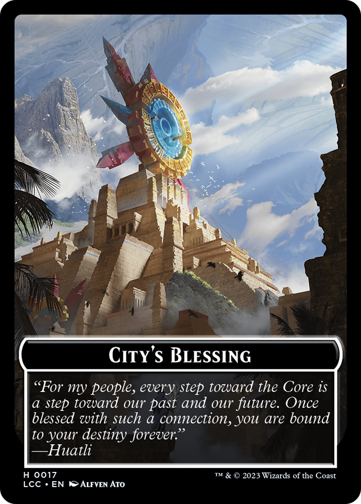 City's Blessing // Pirate (0005) Double-Sided Token [The Lost Caverns of Ixalan Commander Tokens] | Good Games Cannington