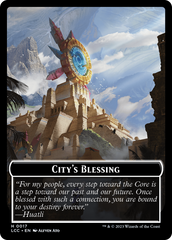 City's Blessing // Pirate (0005) Double-Sided Token [The Lost Caverns of Ixalan Commander Tokens] | Good Games Cannington