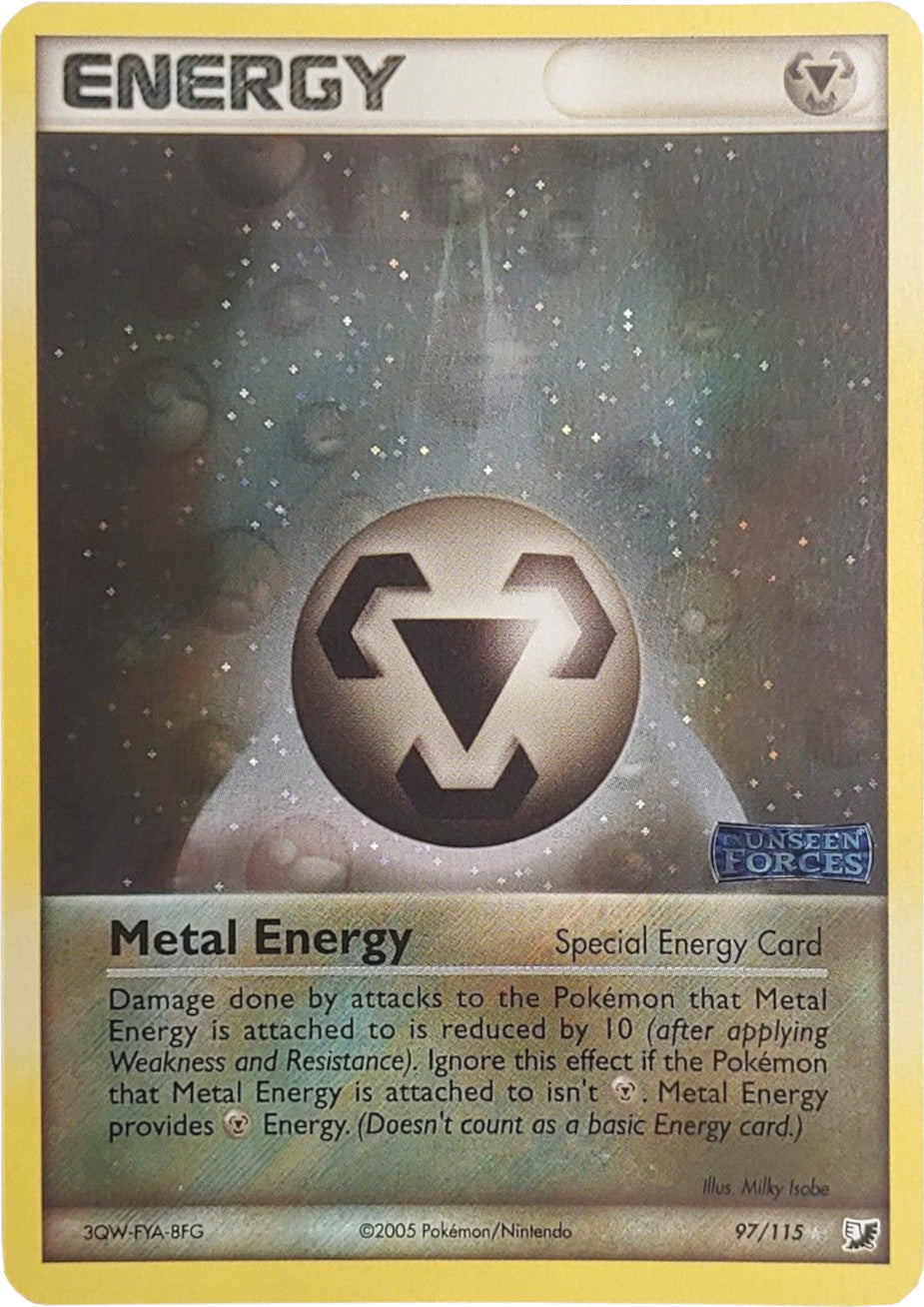 Metal Energy (97/115) (Stamped) [EX: Unseen Forces] | Good Games Cannington