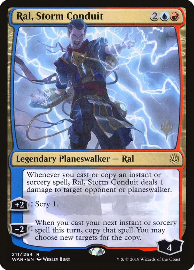 Ral, Storm Conduit (Promo Pack) [War of the Spark Promos] | Good Games Cannington