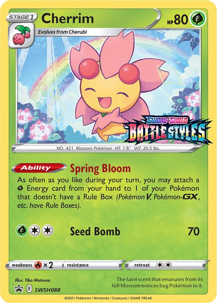 Cherrim Prerelease SWSH088 (SWSH: Sword & Shield Promo Cards)  - Holofoil | Good Games Cannington