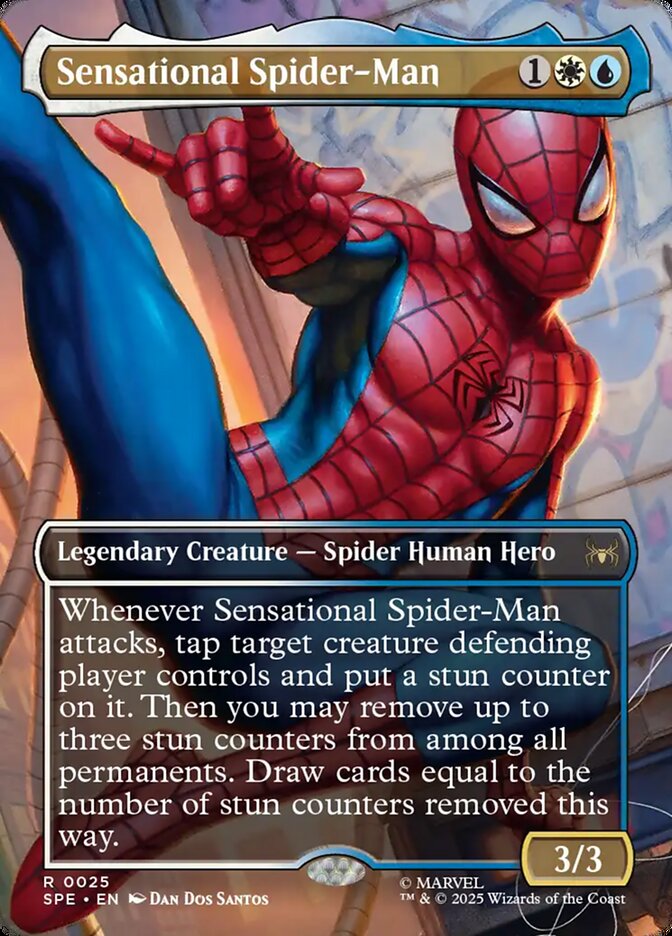 Sensational Spider Man Borderless 25 (Marvel's Spider-Man: Eternal-Legal)  - Foil | Good Games Cannington