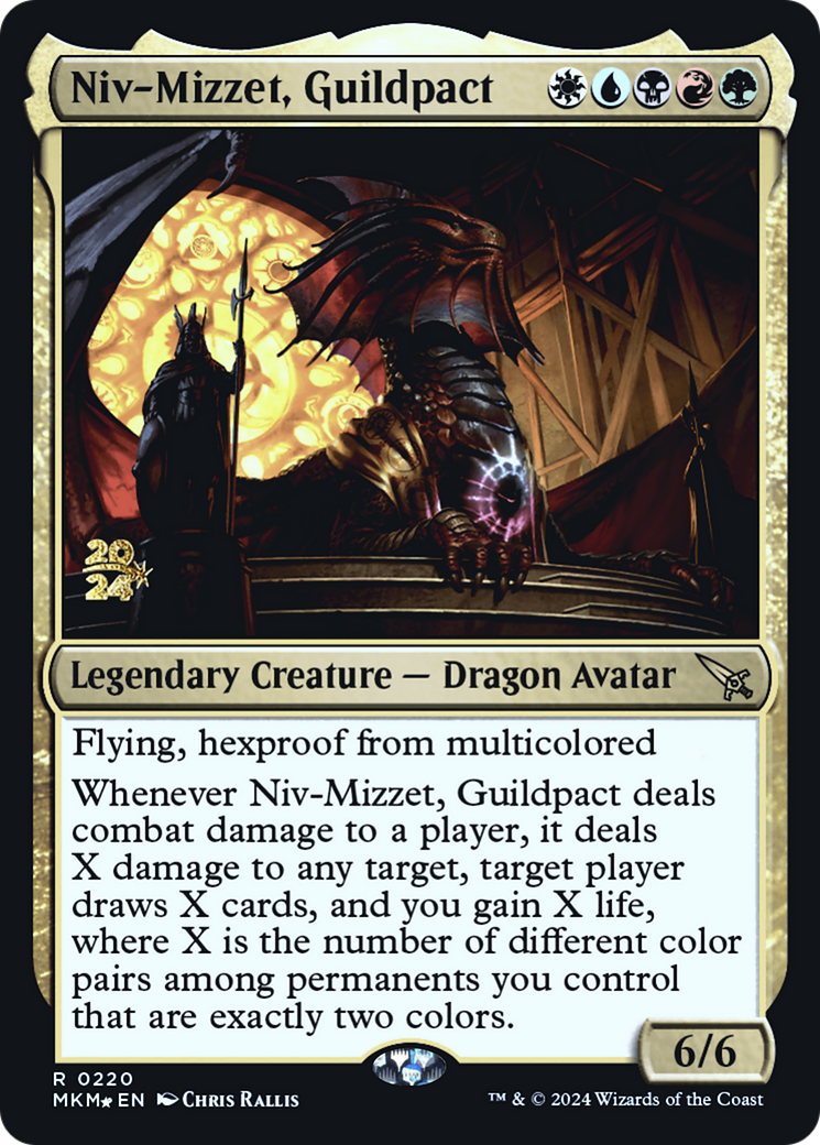 Niv-Mizzet, Guildpact [Murders at Karlov Manor Prerelease Promos] | Good Games Cannington
