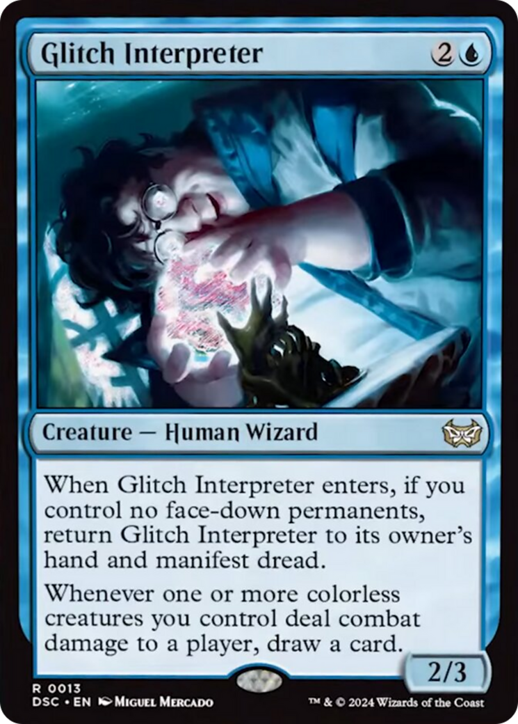 Glitch Interpreter (Extended Art) [Duskmourn: House of Horror Commander] | Good Games Cannington