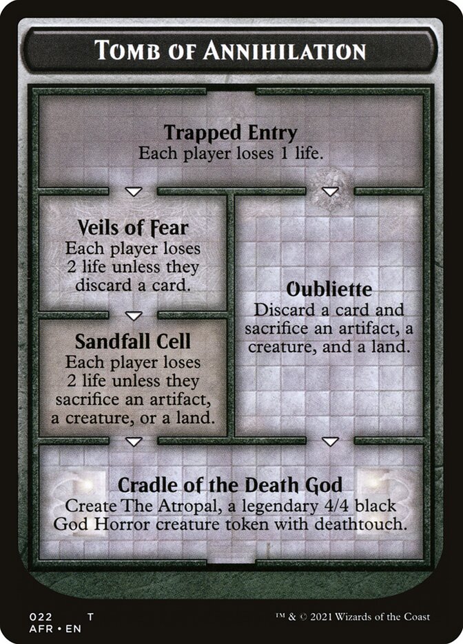 Tomb of Annihilation Token (Oversized) [Oversize Cards] | Good Games Cannington