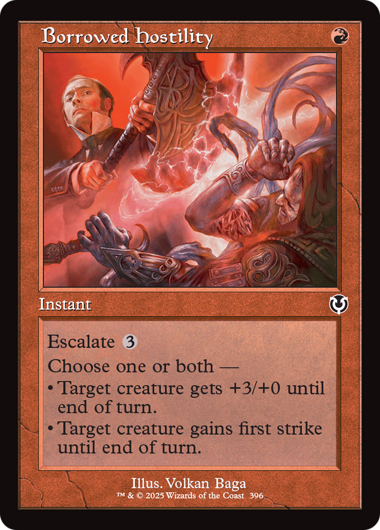 Borrowed Hostility (Retro Frame) [Innistrad Remastered] | Good Games Cannington