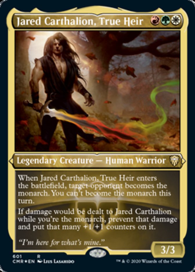 Jared Carthalion, True Heir (Etched) [Commander Legends] | Good Games Cannington