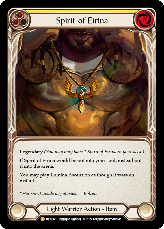 Spirit of Eirina [DYN066] (Dynasty)  Cold Foil | Good Games Cannington