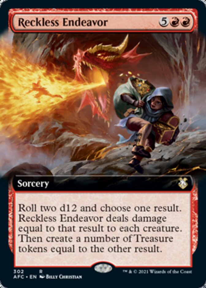 Reckless Endeavor (Extended Art) [Dungeons & Dragons: Adventures in the Forgotten Realms Commander] | Good Games Cannington