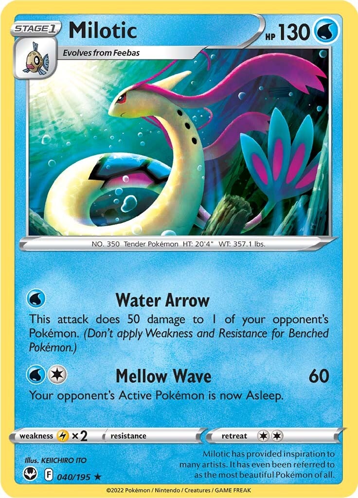 Milotic (040/195) [Sword & Shield: Silver Tempest] | Good Games Cannington