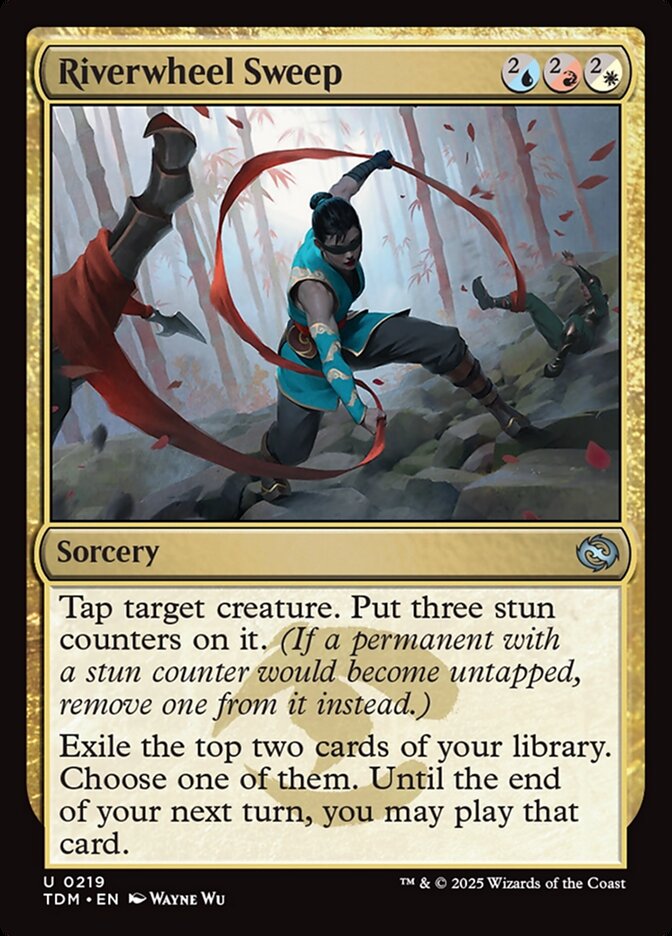 Riverwheel Sweep 219/291 (Tarkir: Dragonstorm)  - Foil | Good Games Cannington