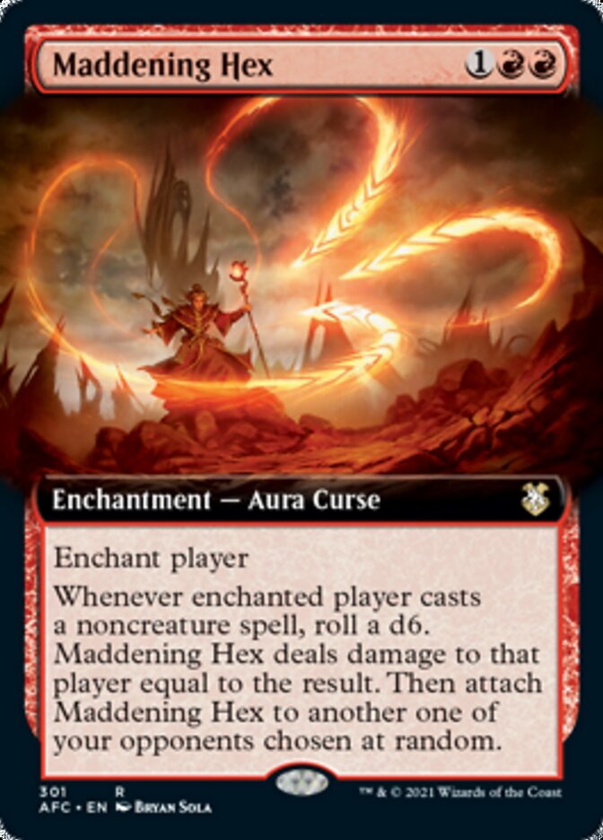 Maddening Hex (Extended Art) [Dungeons & Dragons: Adventures in the Forgotten Realms Commander] | Good Games Cannington