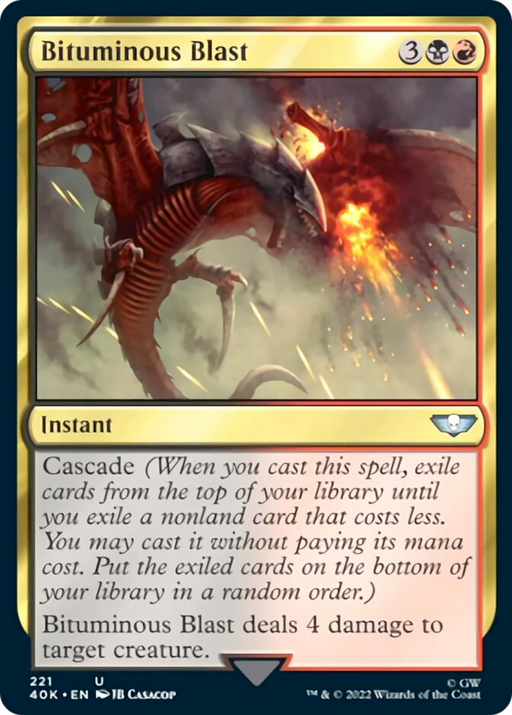 Bituminous Blast (Surge Foil) [Warhammer 40,000] | Good Games Cannington