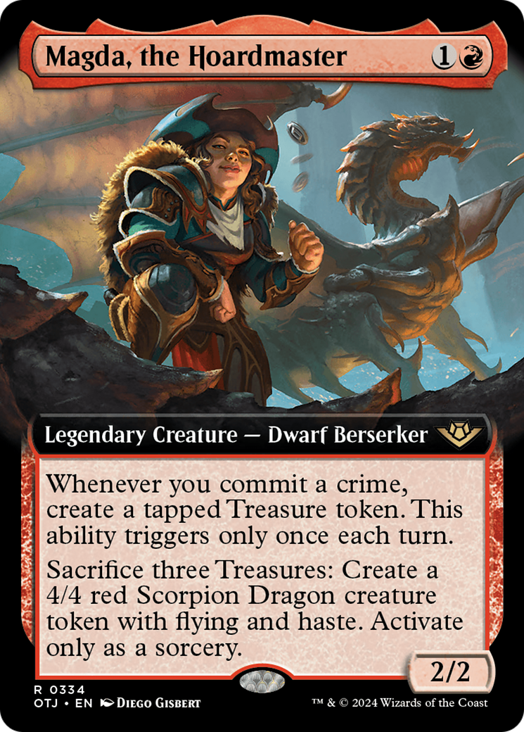 Magda, the Hoardmaster (Extended Art) [Outlaws of Thunder Junction] | Good Games Cannington