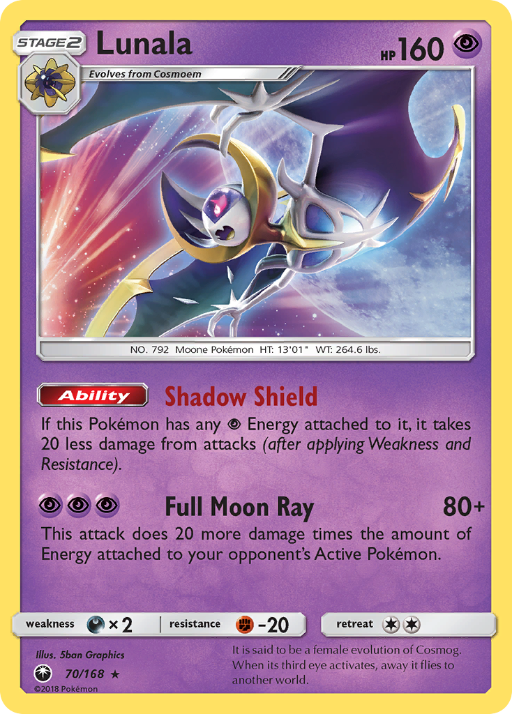 Lunala (70/168) [Sun & Moon: Celestial Storm] | Good Games Cannington