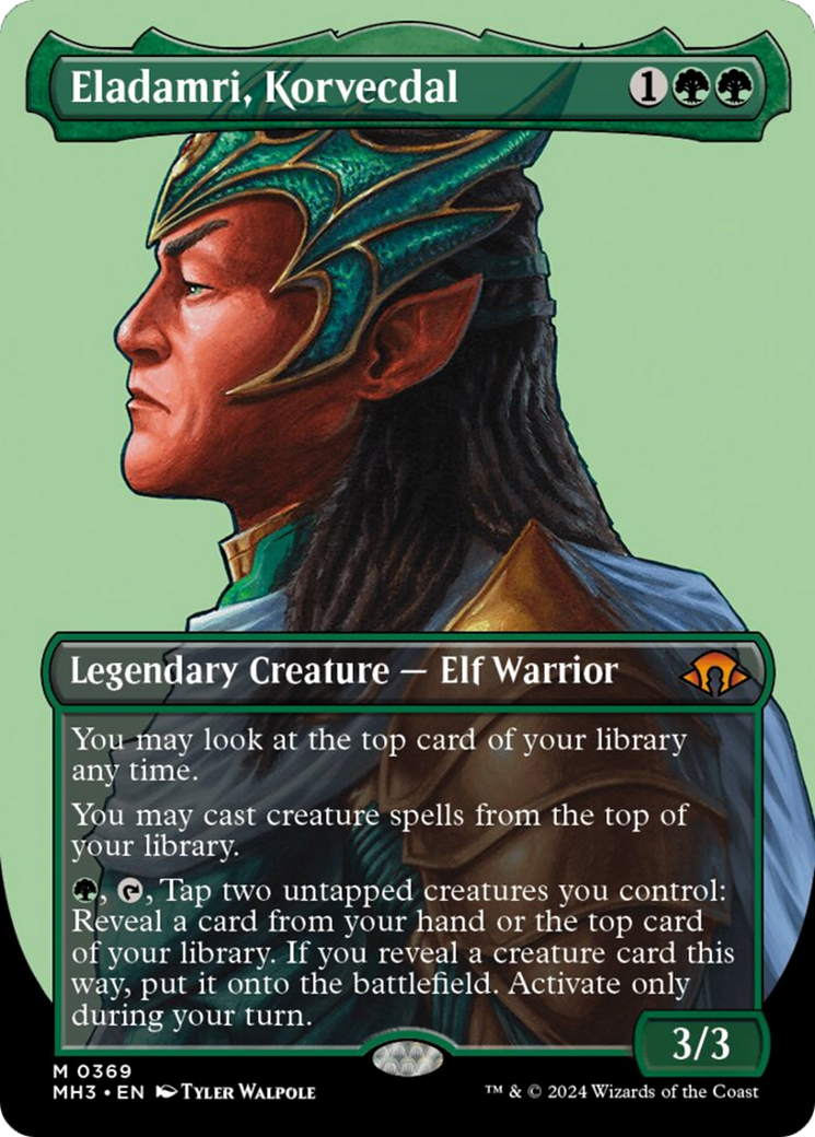 Eladamri, Korvecdal (Borderless) [Modern Horizons 3] | Good Games Cannington