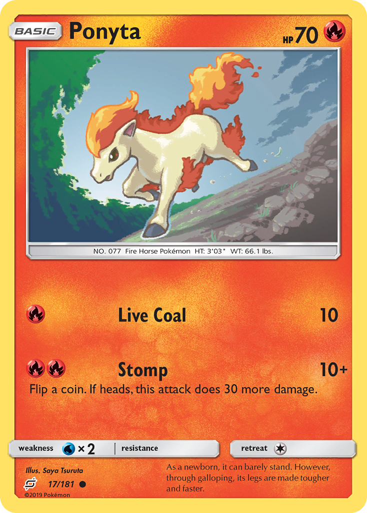 Ponyta (17/181) [Sun & Moon: Team Up] | Good Games Cannington