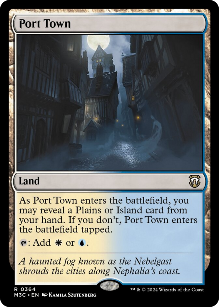 Port Town (Ripple Foil) [Modern Horizons 3 Commander] | Good Games Cannington