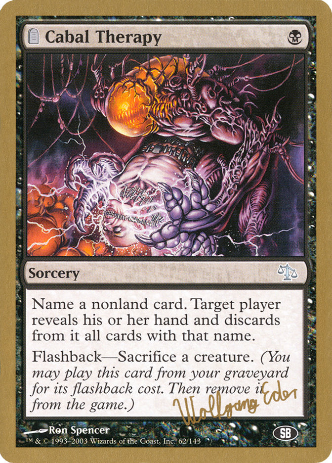 Cabal Therapy (Wolfgang Eder) (SB) [World Championship Decks 2003] | Good Games Cannington
