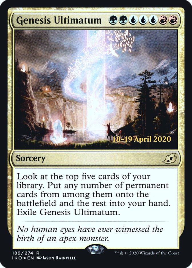 Genesis Ultimatum [Ikoria: Lair of Behemoths Prerelease Promos] | Good Games Cannington