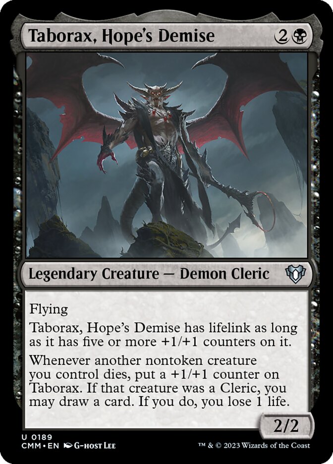 Taborax Hopes Demise 189 (Commander Masters)  - Foil | Good Games Cannington