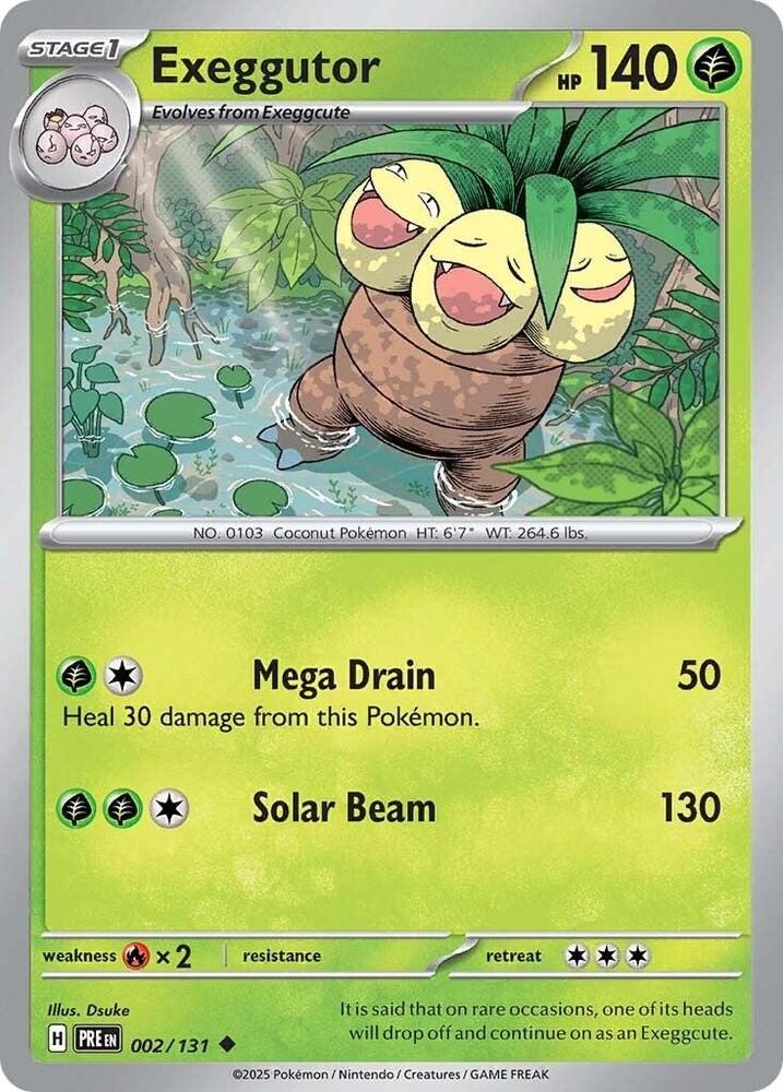 Exeggutor (002/131) [Scarlet & Violet: Prismatic Evolutions] | Good Games Cannington