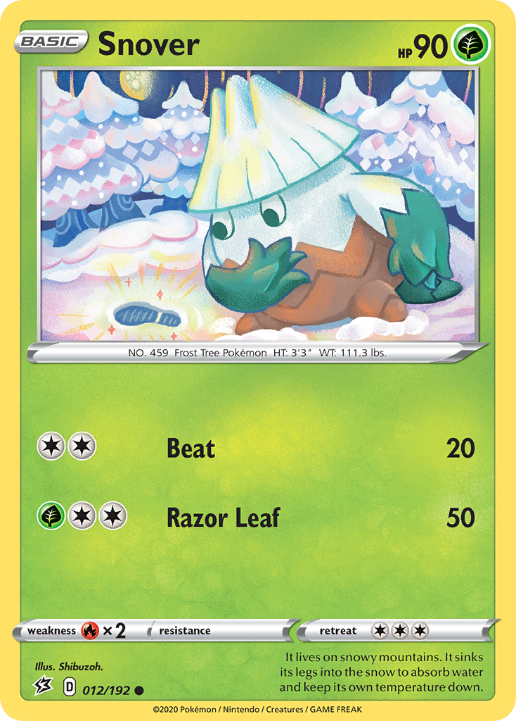 Snover (012/192) [Sword & Shield: Rebel Clash] | Good Games Cannington