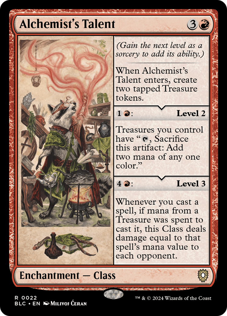 Alchemist's Talent [Bloomburrow Commander] | Good Games Cannington