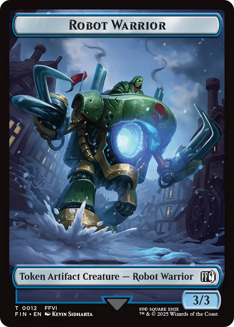 Robot Warrior (0012) // Copy (0001) Double-Sided Token [FINAL FANTASY Tokens] | Good Games Cannington